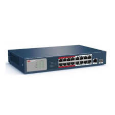 Hikvision 10/100 16x PoE + 1x gigabit combo switch  (DS-3E0318P-E/M) (DS-3E0318P-E/M) - Ethernet Switch hub és switch