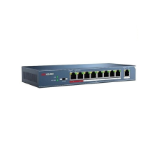 Hikvision 10/100 8x PoE 1x uplink portos switch (DS-3E0109P-E(B)) hub és switch