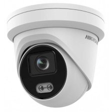 Hikvision 2 MP WDR fix ColorVu AcuSense IP dómkamera; láthatófény megfigyelő kamera