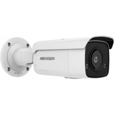 Hikvision 4 MP AcuSense WDR fix EXIR IP csőkamera; mikrofon; fény/hangriasztás; riasztás I/O; hang I/O megfigyelő kamera