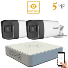 Hikvision 5 megapixeles Hikvision 2 kamerás rendszer 80 méter látótávolság (2HIK-5MP-80) megfigyelő kamera