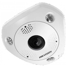 Hikvision 6 MP 360° vandálbiztos IR Smart IP panorámakamera; hang/riasztás be-/kimenet; mikrofon/hangszóró megfigyelő kamera