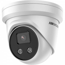 Hikvision 6 MP WDR fix EXIR AcuSense IP dómkamera; beépített mikrofon; fény/hangriasztás; riasztás I/O megfigyelő kamera