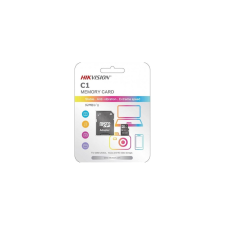 Hikvision 8GB C1 microSDHC UHS-I CL10 Memóriakártya + Adapter memóriakártya