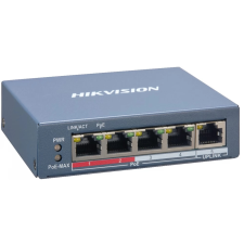 Hikvision DS-3E1105P-EI 4 Port Fast Ethernet Smart POE Switch hub és switch