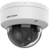 Hikvision IP, Dómkamera, 2MP, Mot. Obj., 2.8-12mm, MD 2.0, IR-Fehér LED 30m, SD fogl., mic, Hang-alarm in/out