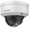 Hikvision IP, Dómkamera, 8MP, Fix objektív, 2.8mm, IR és Fehér LED, 40m, SD, Hang, alarm in