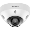 Hikvision IP, Mini dómkamera, 4 MP, Fix objektív, 4mm ColorVu,  Fehér LED,  Hang/riasztás I/O