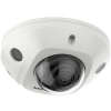 Hikvision IP, Mini dómkamera, 4MP, Fix objektív, 4mm, IR 30m, SD fogl., Beépített mic, Hang-riasztás in/out