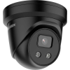Hikvision IP, Turret kamera, 4 MP, Fix objektív, 2.8mm, EXIR 30m, Fekete,  IR, Beépített mikrofon,
