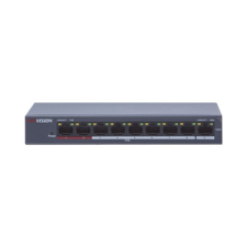  Hikvision Switch PoE - DS-3E0109P-E/M (8 port 100Mbps, 58W, 1 uplink port, L2) hub és switch