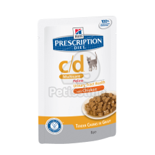  Hill's Prescription Diet™ c/d™ Multicare Feline Chicken alutasakos 12 x 85 g macskaeledel