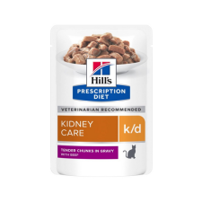 Hill's Prescription Diet Feline k/d marhahússal 12x85 g macskaeledel