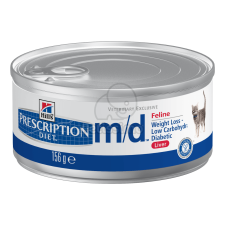Hill's Prescription Diet Hill's Prescription Diet m/d Diabetes/Weight Management macskatáp - konzerv 156 g macskaeledel