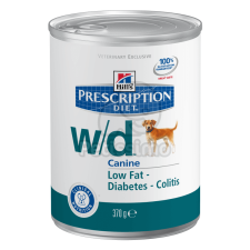 Hill's Prescription Diet Hill's Prescription Diet w/d Digestive/Weight/Diabetes Management kutyatáp - konzerv 370 g kutyaeledel