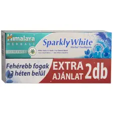 Himalaya Herbals Himalaya Sparkly White fogfehérítő gyógynövényes fogkrém 2x75ml fogkrém