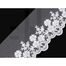  Hímzett csipke monofilon - 13,5 méter rövidáru