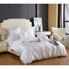  Hímzett szatén ágynemű 220x200 fehér AT004 lakástextília