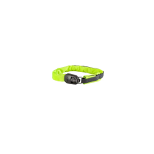 Hiplok Spin számkombinációs integrált láncos lakat, 75 cm, neon sárga kerékpár lakat