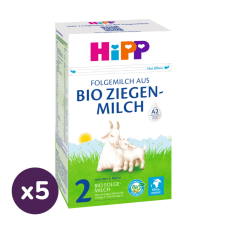 Hipp 2 BIO Kecsketejalapú anyatej-kiegészítő tápszer 6 hó+ (5x400 g) bébiétel