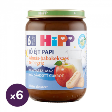 Hipp BIO jó éjt papi almás-babakekszes tejbegríz, 6 hó+ (6x190 g) bébiétel