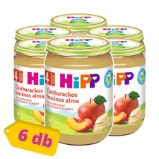 Hipp BIO őszibarackos-banános alma, 4 hó+ (6x190 g) bébiétel