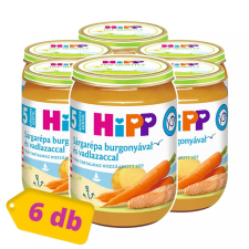 Hipp BIO sárgarépa burgonyával és vadlazaccal, 5 hó+ (6x190 g) bébiétel