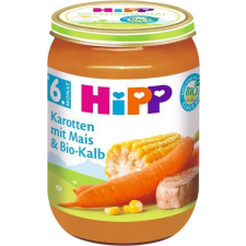 HiPP BIO Sárgarépa kukoricával és BIO borjúhússal 190 g, 6h+ bébiétel