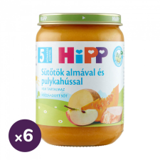 Hipp BIO sütőtök almával és pulykahússal, 5 hó+ (6x190 g) bébiétel