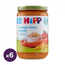 Hipp BIO zöldséges tészta sonkával, 8 hó+ (6x220 g) bébiétel