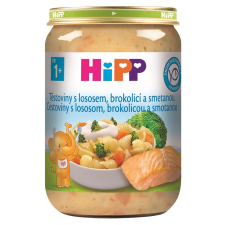  HiPP Tészta lazaccal, brokkolival és tejszínnel 1 éves kortól, 250 g bébiétel
