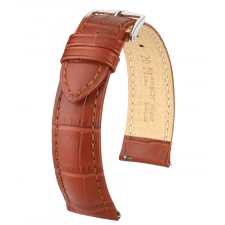 Hirsch Duke borjúbőr óraszíj, aranybarna, 24/22mm óraszíj