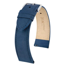 Hirsch Osiris Nubuck borjúbőr óraszíj, sötétkék, 14/12M óraszíj