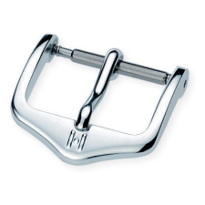 Hirsch Standard tüskecsat 20 mm, ezüst óraszíj