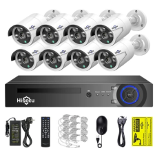 Hiseeu 5MP POE biztonsági kamerarendszer 3T tárhellyel megfigyelő kamera