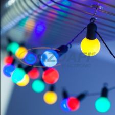  HL0016574 LED fényfüzér, 20 db LED, RGB fény, IP44 karácsonyfa izzósor