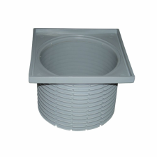 HL HL 037N.2E rácstartó, inox, D110/90-123x123mm fürdőkellék