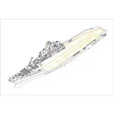  Hobby Boss Soviet Aircraft Carrier Baku 1:700 (83416) makett