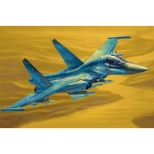 HobbyBoss Russian Su-34 Fullback vadászrepülőgép műanyag összeépíthető makett (1:48) (81756) autópálya és játékautó