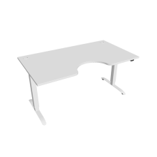  Hobis Motion Ergo elektromosan állítható magasságú íróasztal - 2 szegmensű, standard vezérléssel Szélesség: 160 cm, Szerkezet színe: fehér RAL 9016, Asztallap színe: fehér íróasztal