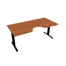  Hobis Motion Ergo elektromosan állítható magasságú íróasztal - 2 szegmensű, standard vezérléssel Szélesség: 180 cm, Szerkezet színe: fekete RAL 9005, Asztallap színe: cseresznye íróasztal