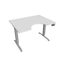  Hobis Motion Ergo elektromosan állítható magasságú íróasztal - 2M szegmensű, memória vezérléssel Szélesség: 120 cm, Szerkezet színe: szürke RAL 9006, Asztallap színe: fehér íróasztal
