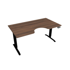  Hobis Motion Ergo elektromosan állítható magasságú íróasztal - 2M szegmensű, memória vezérléssel Szélesség: 160 cm, Szerkezet színe: fekete RAL 9005, Asztallap színe: diófa íróasztal