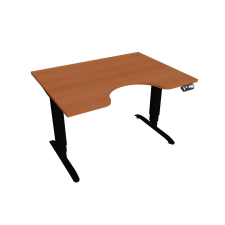  Hobis Motion Ergo elektromosan állítható magasságú íróasztal - 3M szegmensű, memória vezérléssel Szélesség: 120 cm, Szerkezet színe: fekete RAL 9005, Asztallap színe: cseresznye íróasztal
