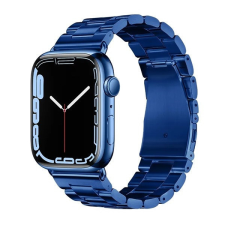 Hoco Apple Watch 1-6, SE, SE (2022) (42 / 44 mm) / Watch 7-8 (45 mm) / Watch Ultra (49 mm), fém pótszíj, Hoco WA10, sötétkék okosóra kellék