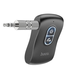 Hoco autós töltő FM bluetooth AUX E73 Pro Journey fekete okosóra kellék