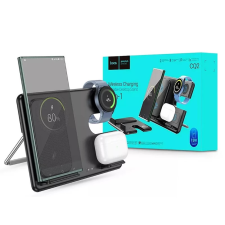 Hoco CQ2 Qi univerzális vezeték nélküli töltő állomás Samsung Watch órához fekete okosóra kellék