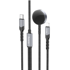Hoco CW54 2in1 Wireless / Lightning töltőkábel - Fekete (20W) (CW54 BLACK) mobiltelefon kellék