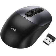 Hoco GM28 Wireless Egér - Fekete (GM28 BLACK) egér