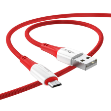 Hoco kábel usb -mikro 2,4A komp x70 1m piros mobiltelefon kellék